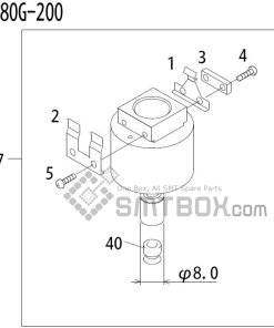 FUJI QP 341E MM 04 Nozzle Part No.ADBPN8462 Rating 080G 200 side a