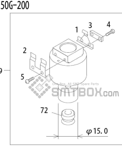 FUJI QP 341E MM 04 Nozzle Part No.ADBPN8482 Rating 150G 200 side a