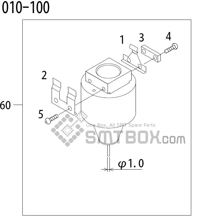FUJI QP 341E MM 04 Nozzle Part No.ADBPN8534 Rating 010 100 side a FUJI QP 341E MM 04 Nozzle Part No.ADBPN8534 Rating 010 100 side a