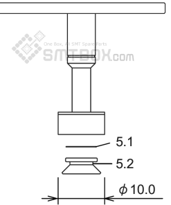 FUJI NXT H01 SMD SMT Nozzle AA07410 R36 100G 260 side a