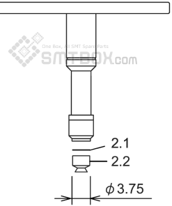 FUJI NXT H01 SMD SMT Nozzle AA08509 R36 037G 260 side a