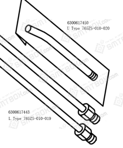 Hitachi Sanyo TCM X100 NOZZLE 6300617443 L Type 6300617450 U Type side a