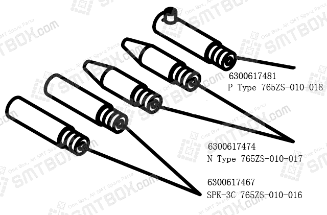Hitachi Sanyo TCM X100 NOZZLE 6300617467 SPK 3C 6300617474 N Type 6300617481 P Type side a