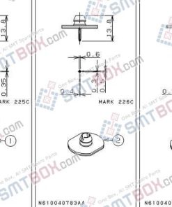 PANASONIC CM212 CM400 CM401 CM402 CM602 nozzle Part No.N610040782AB N610040783AB N610040784AB side a
