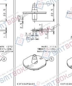 PANASONIC CM212 CM400 CM401 CM402 CM602 DT400 DT401 nozzle Part No.KXFX04YKA00 KXFX04PQA00 KXFX04NBA00 side a