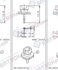PANASONIC CM602 L nozzle Part No.N610040786AB N610040787AB N610040788AB side a