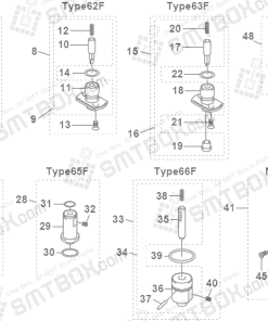 Yamaha YV88X Philips Assembleon EMERALD X SMD SMT Nozzle KV7 M71N1 A0X KV7 M71N2 A0X KV7 M71N3 A0X KV7 M71N4 A0X KV7 M71N5 A0X KV7 M87GF A0X 61F 62F 63F 64F 65F 66F  