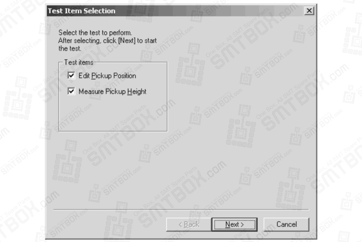 6.6.2 Testing Pickup Positions In A Feeder For 6.6 Testing Pickup Positions Nxt V3.20 And Higher Of 6. Editing Jobs On The Machine On FUJI NXT side b