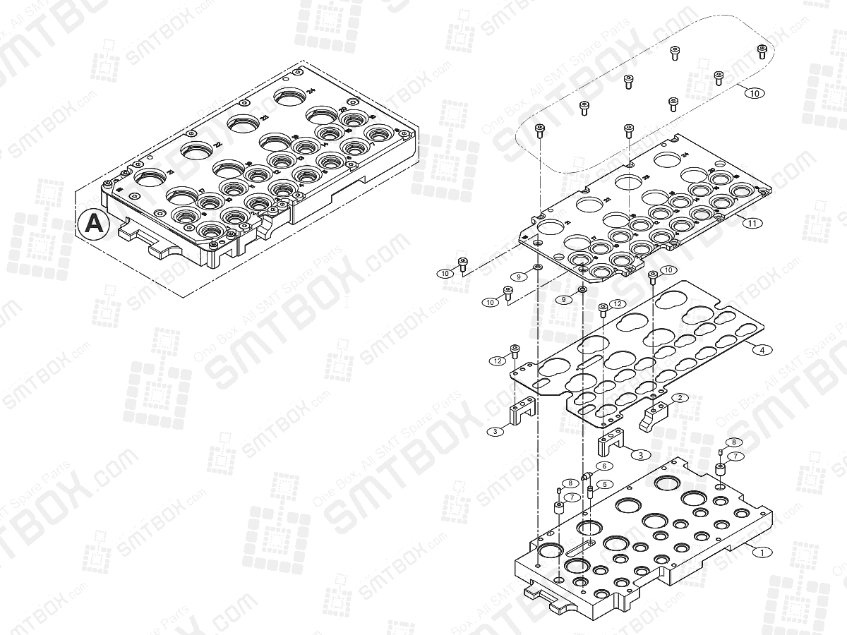 ANC-24 For VN Nozzle On Hanwha Techwin Excellent Modular EXCEN PRO (M) (D) (L) Component Placer
