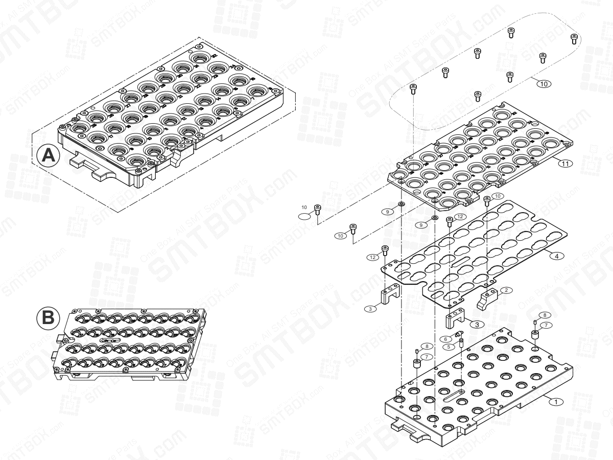 ANC-HS For VN Nozzle AM03-011539A AM03-017763A On Hanwha Techwin Excellent Modular EXCEN PRO (M) (D) (L) Component Placer