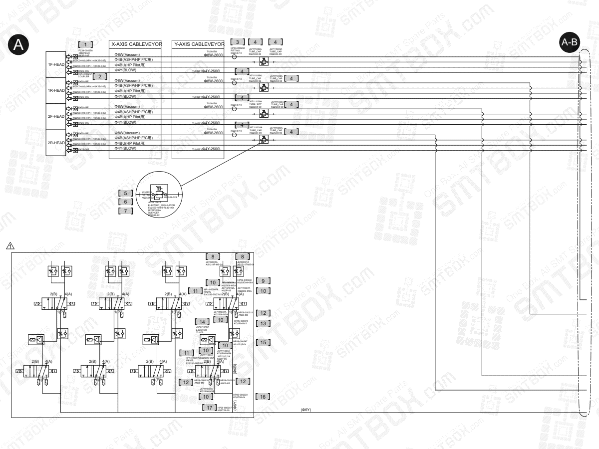 Air (2/5) on Hanwha (Samsung Techwin) Excellent Modular Excen Pro (D) (M) (L) Large Conveyor Option