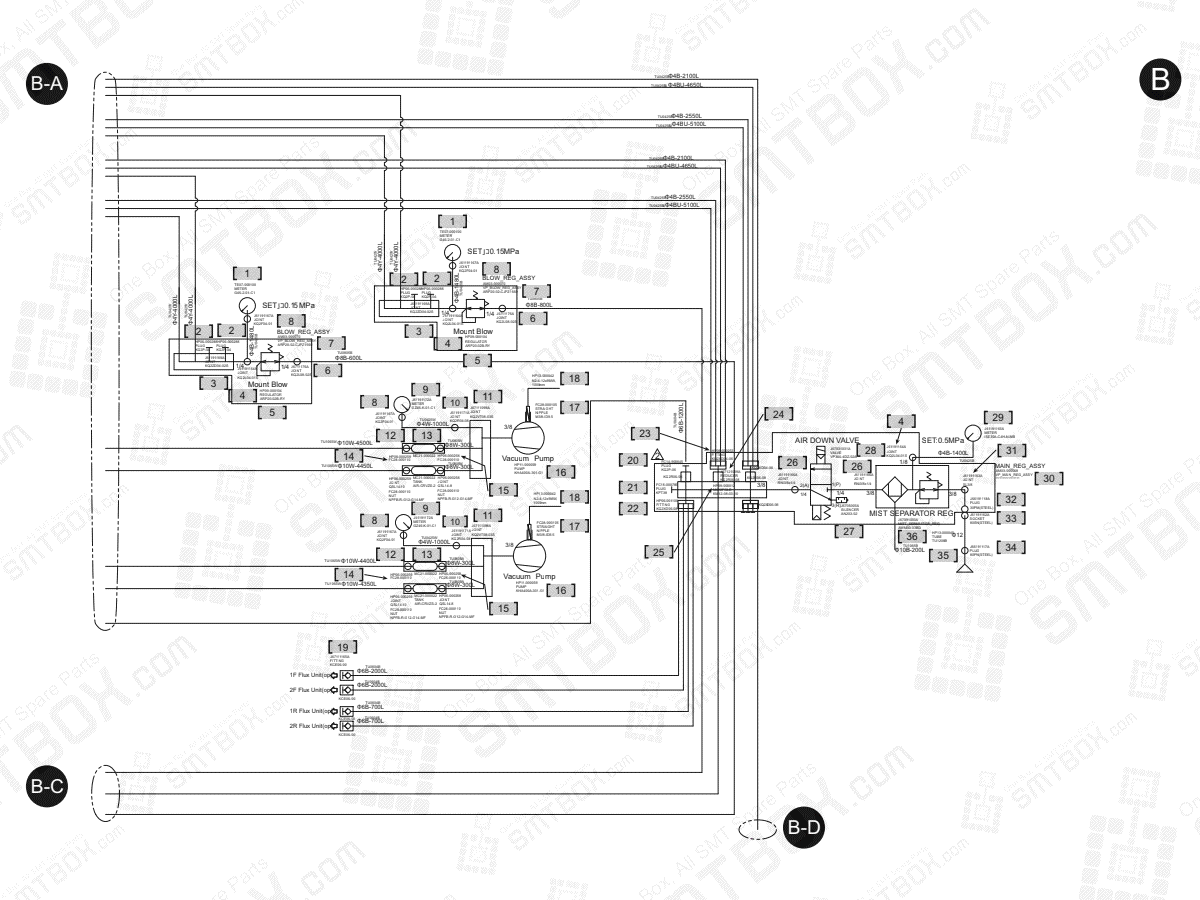 Air (3/5) on Hanwha (Samsung Techwin) Excellent Modular Excen Pro (D) (M) (L) Large Conveyor Option