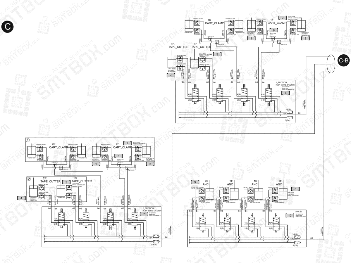 Air (4/5) on Hanwha (Samsung Techwin) Excellent Modular Excen Pro (D) (M) (L) Large Conveyor Option