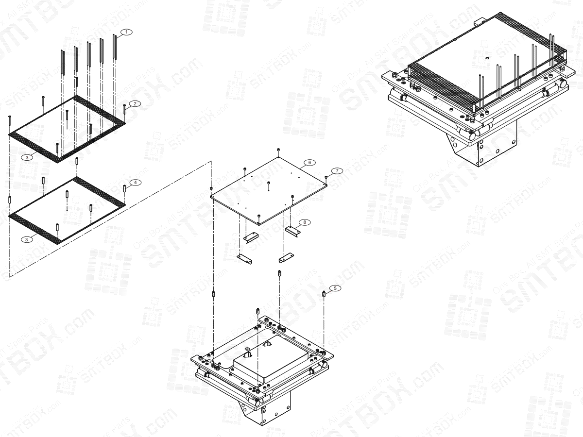 BUT Block 230mm AM03-005471A On Hanwha Techwin Excellent Modular EXCEN PRO (M) (D) (L) Component Placer