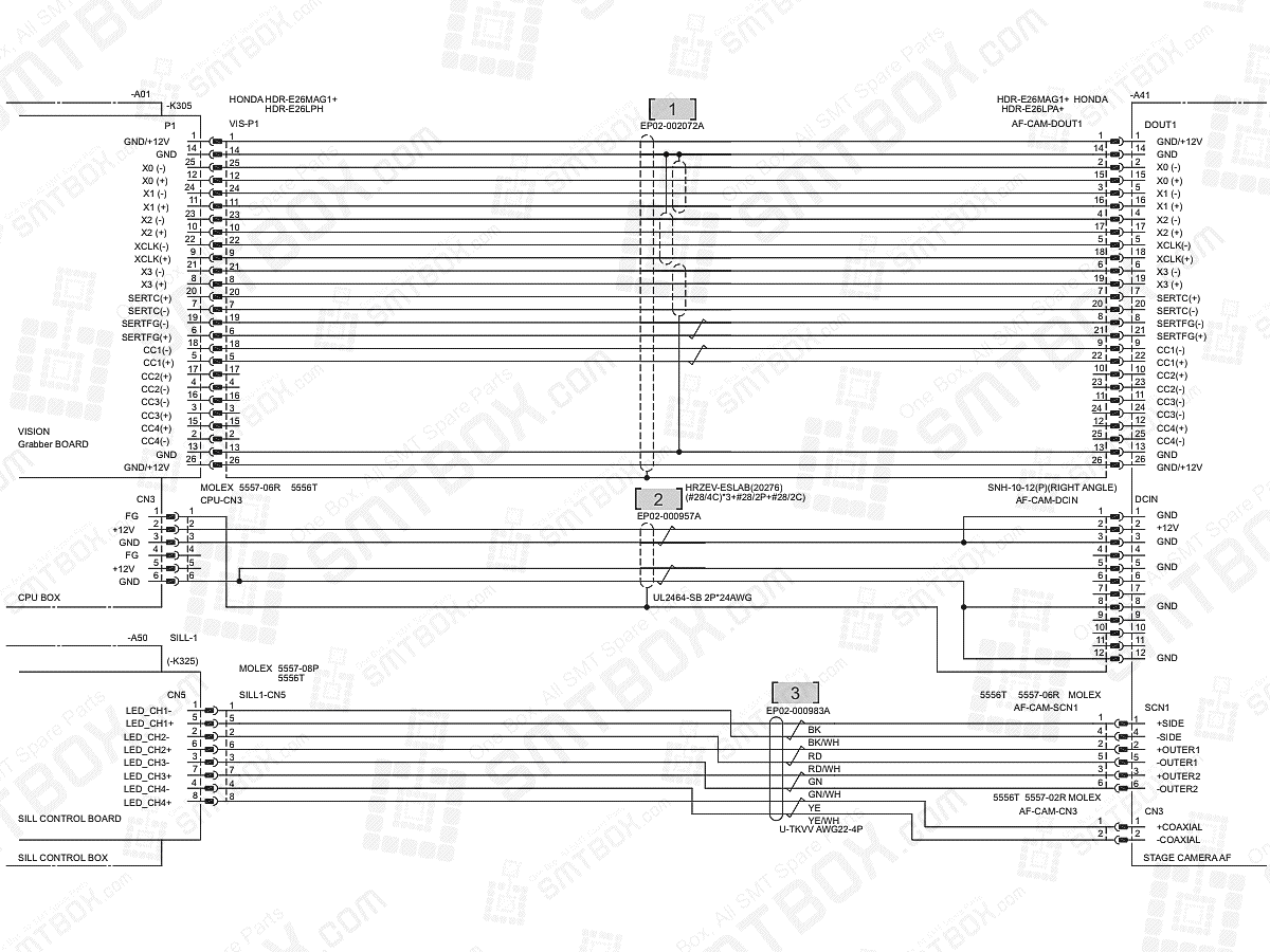 Base - AF Stage Camera on Hanwha (Samsung Techwin) Excellent Modular Excen Pro (D) (M) (L) SMT Placer