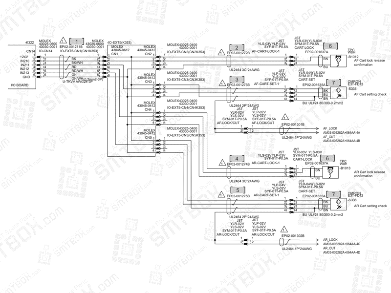 Base - Ast Cart Sensor on Hanwha (Samsung Techwin) Excellent Modular Excen Pro D M L SMT Placer