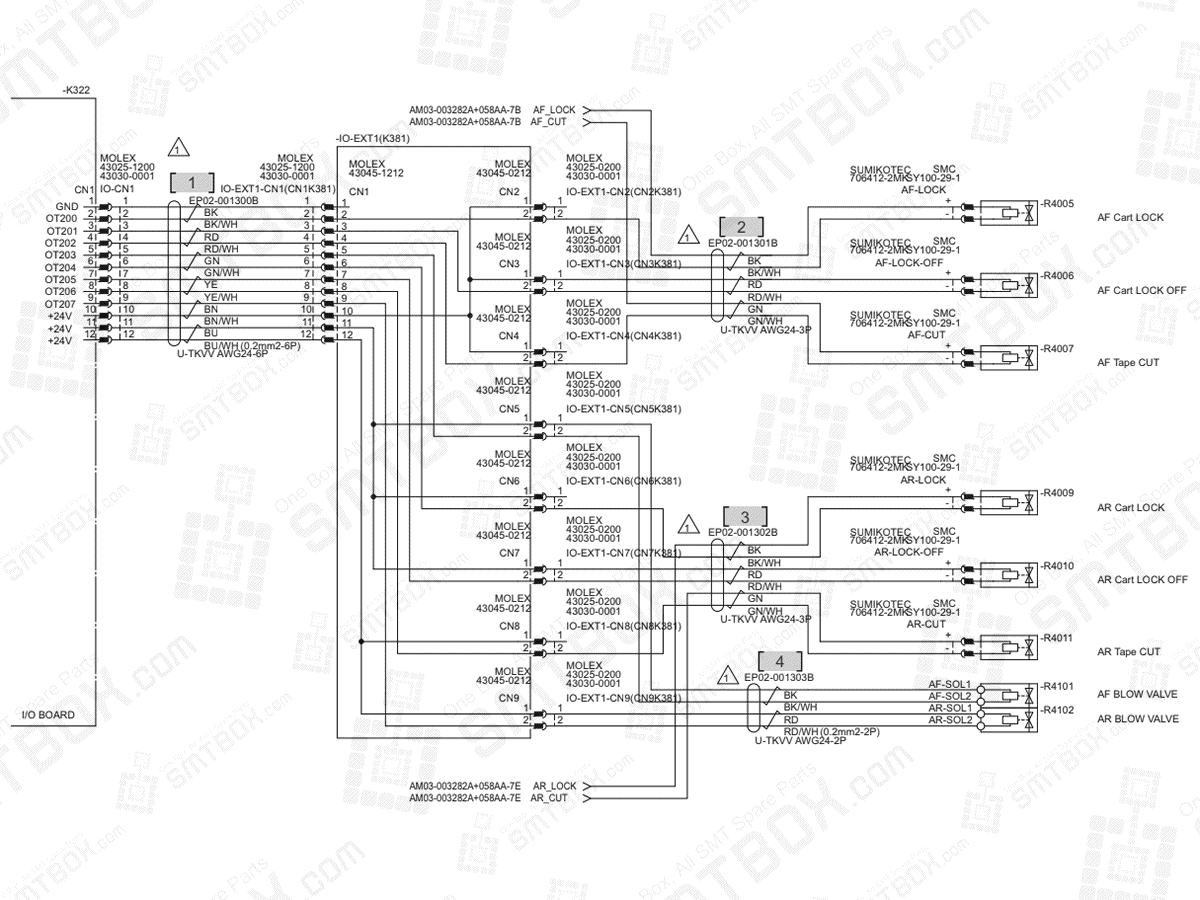 Base - Ast Cart Valve on Hanwha (Samsung Techwin) Excellent Modular Excen Pro D M L SMT Placer