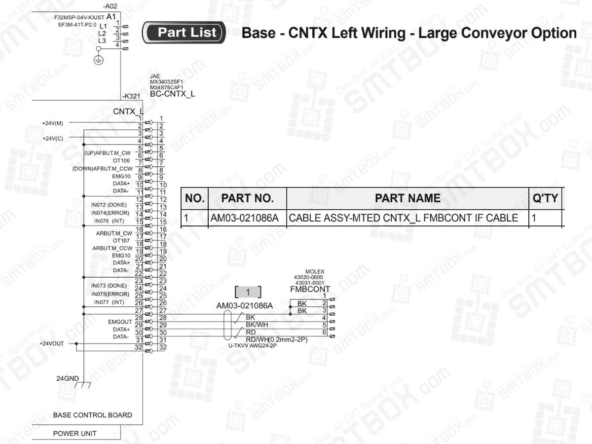 Base Cntx Left Wiring Large Conveyor Option On Hanwha Samsung Techwin Excellent Modular Excen Pro D M L Smt Placer