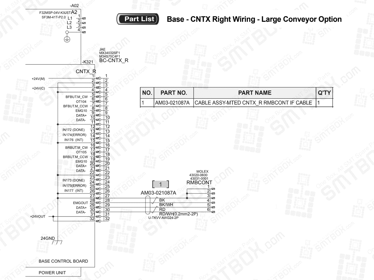 Base Cntx Right Wiring Large Conveyor Option On Hanwha Samsung Techwin Excellent Modular Excen Pro D M L Smt Placer