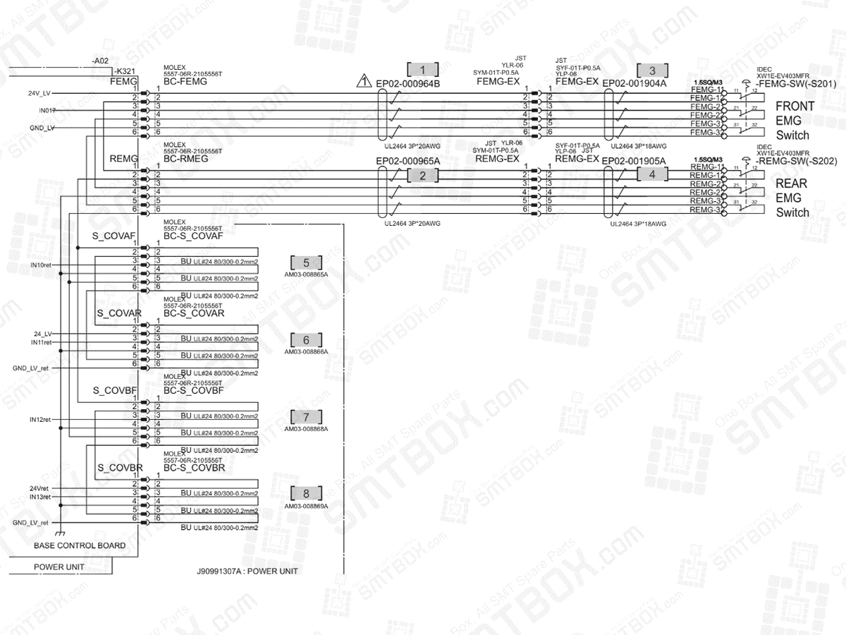 Base - EMG SW on Hanwha (Samsung Techwin) Excellent Modular Excen Pro (D) (M) (L) SMT Placer
