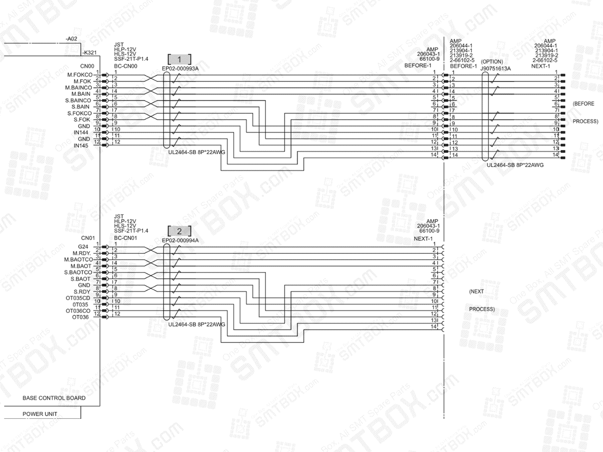 Base - Line Signal on Hanwha (Samsung Techwin) Excellent Modular Excen D M L SMT Placer