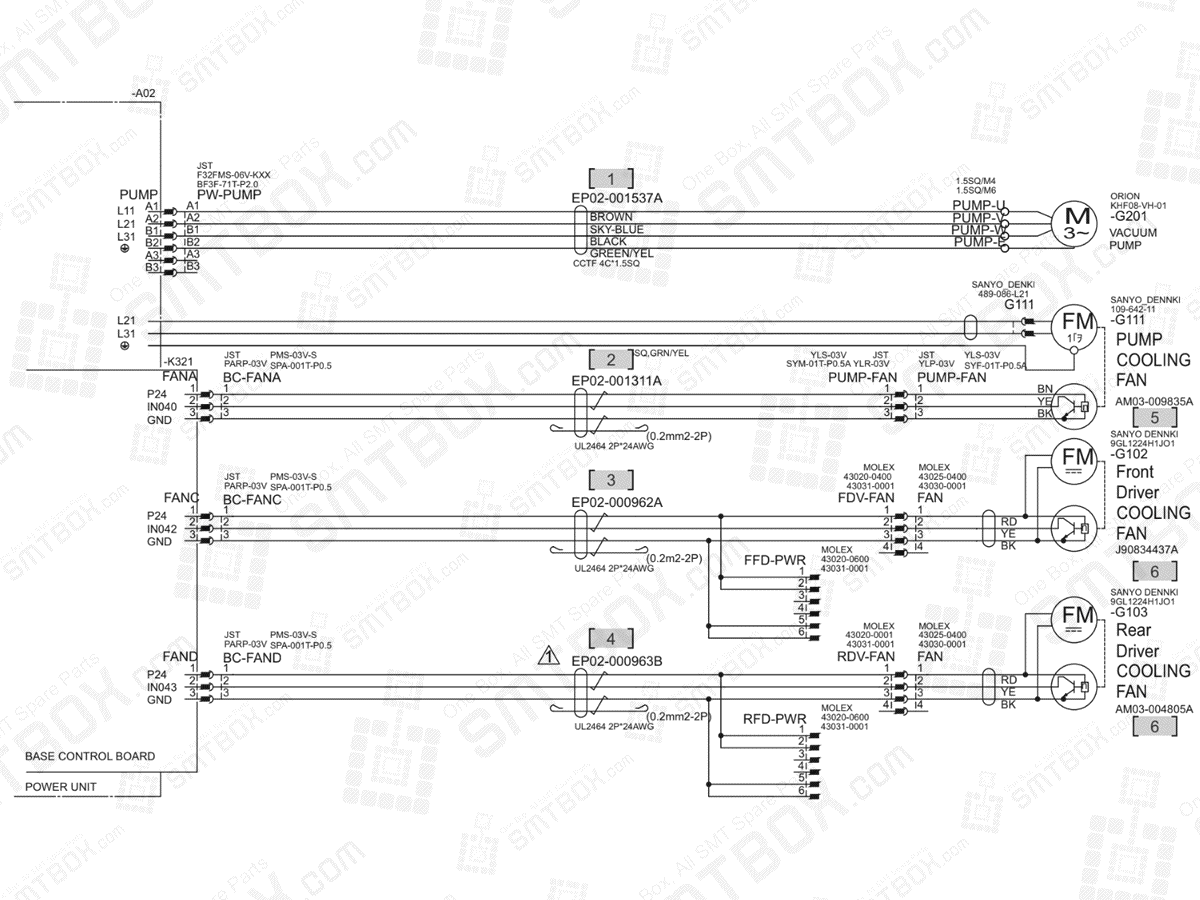 Base - Pump - FAN - ETC on Hanwha (Samsung Techwin) Excellent Modular Excen Pro (D) Standard SMT Placer