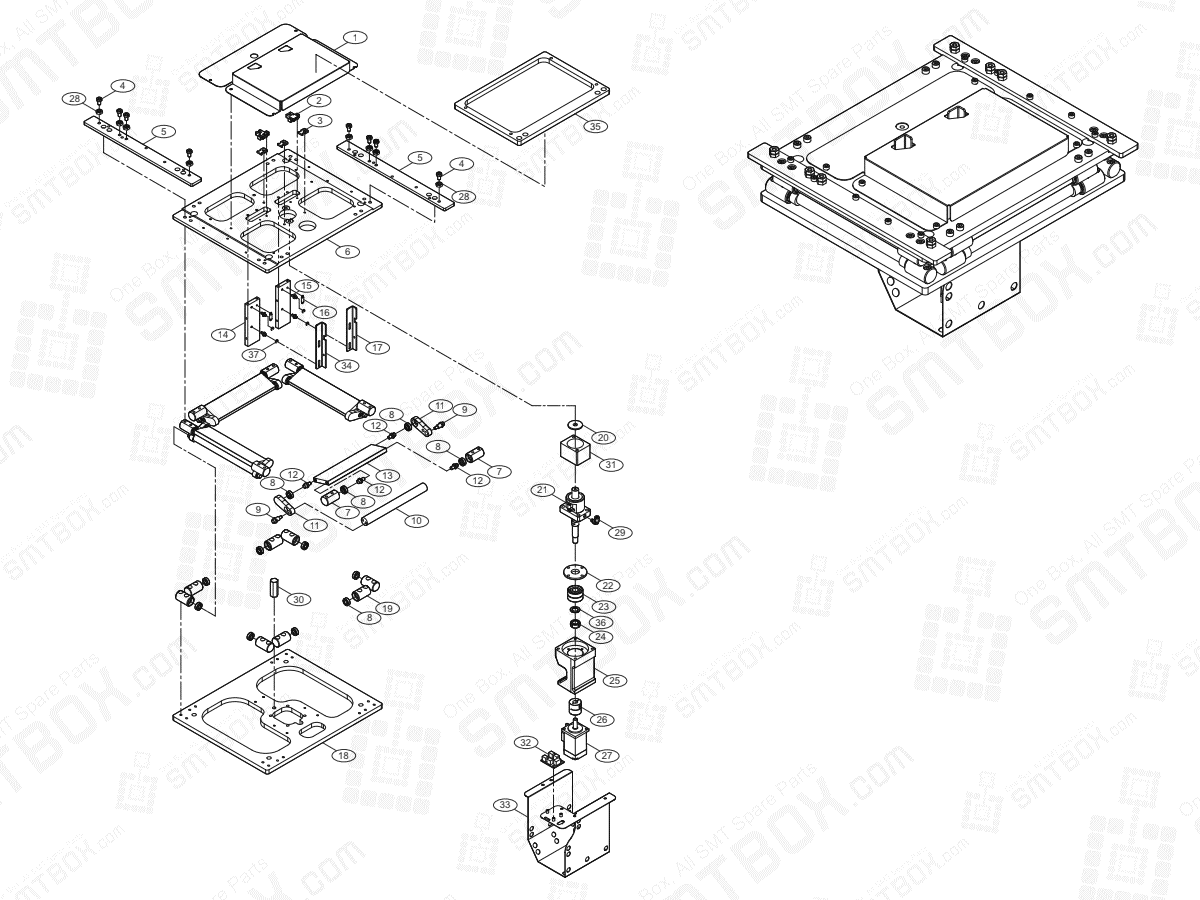 But Body On Hanwha Techwin Excellent Modular EXCEN PRO (M) (D) (L) Component Placer