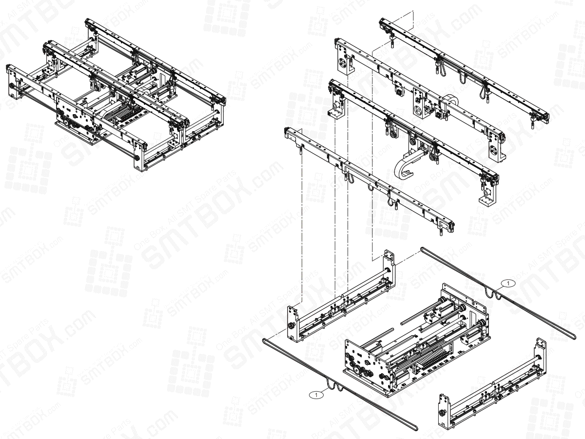 Conveyor(1/7) On Hanwha Techwin Excellent Modular EXCEN PRO (D) (M) (L) SMT Component Placer