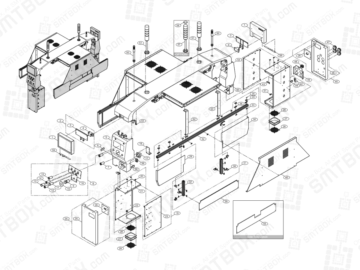Cover(1/3) On Hanwha Techwin Excellent Modular EXCEN PRO (D) (M) (L) SMT Component Placer