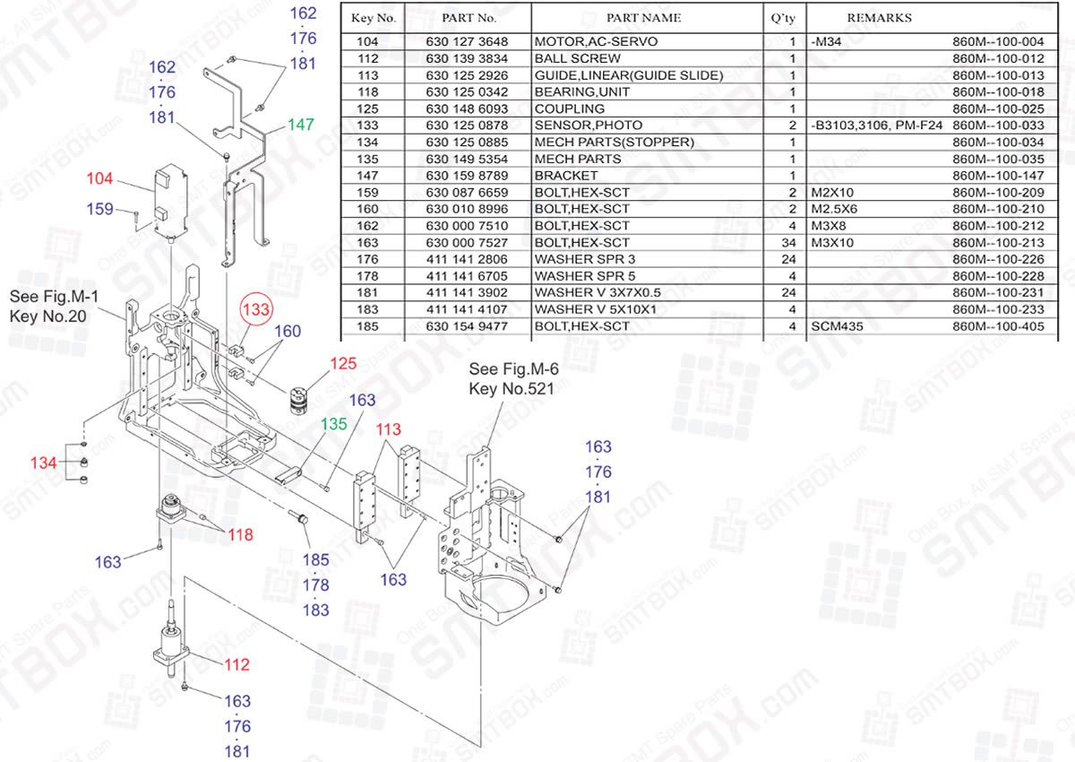 Head Leveller For Head Section on Yamaha Hitachi Chip Mounting System HH-G300 High Speed Head Unit