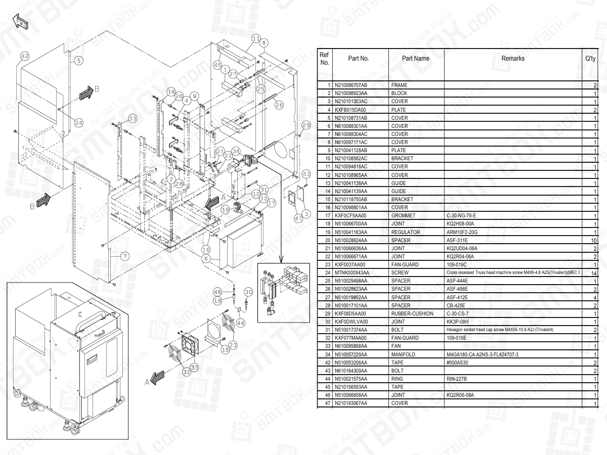KN610074920AA-31-4 on Panasonic NPM Tray Feeder Main Body N610074920AA