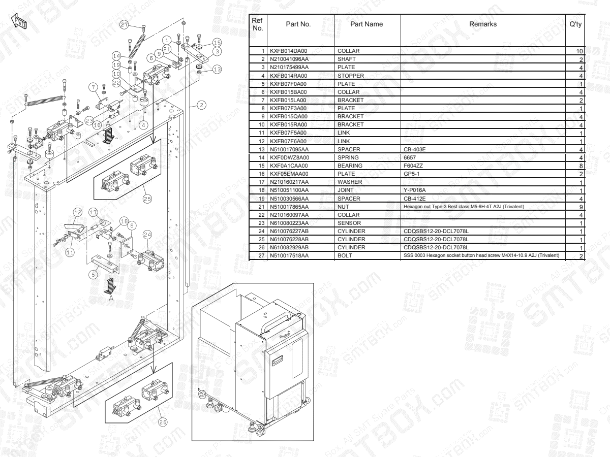 KN610074920AA-31-6 on Panasonic NPM Tray Feeder Main Body N610074920AA