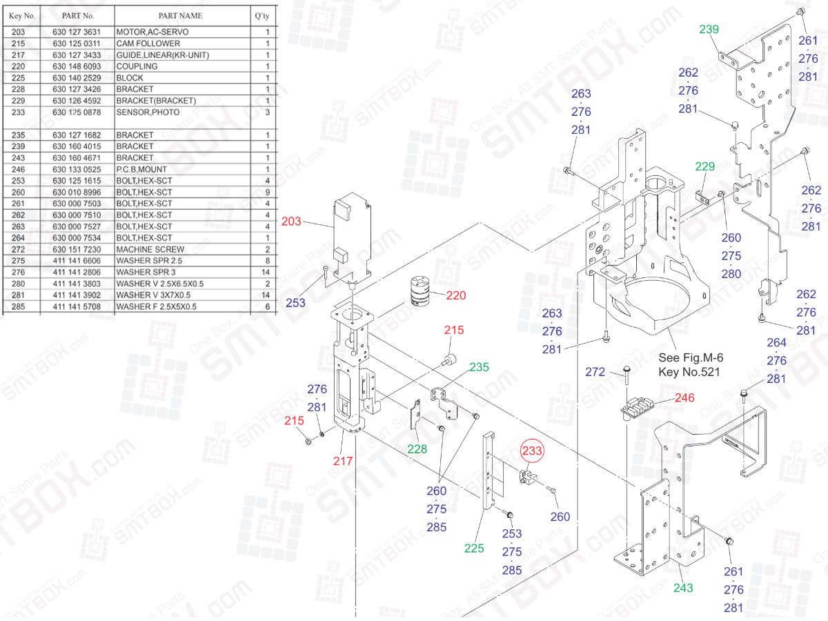 Nozzle Leveller For Head Section on Yamaha Hitachi Chip Mounting System HH-G300 High Speed Head Unit