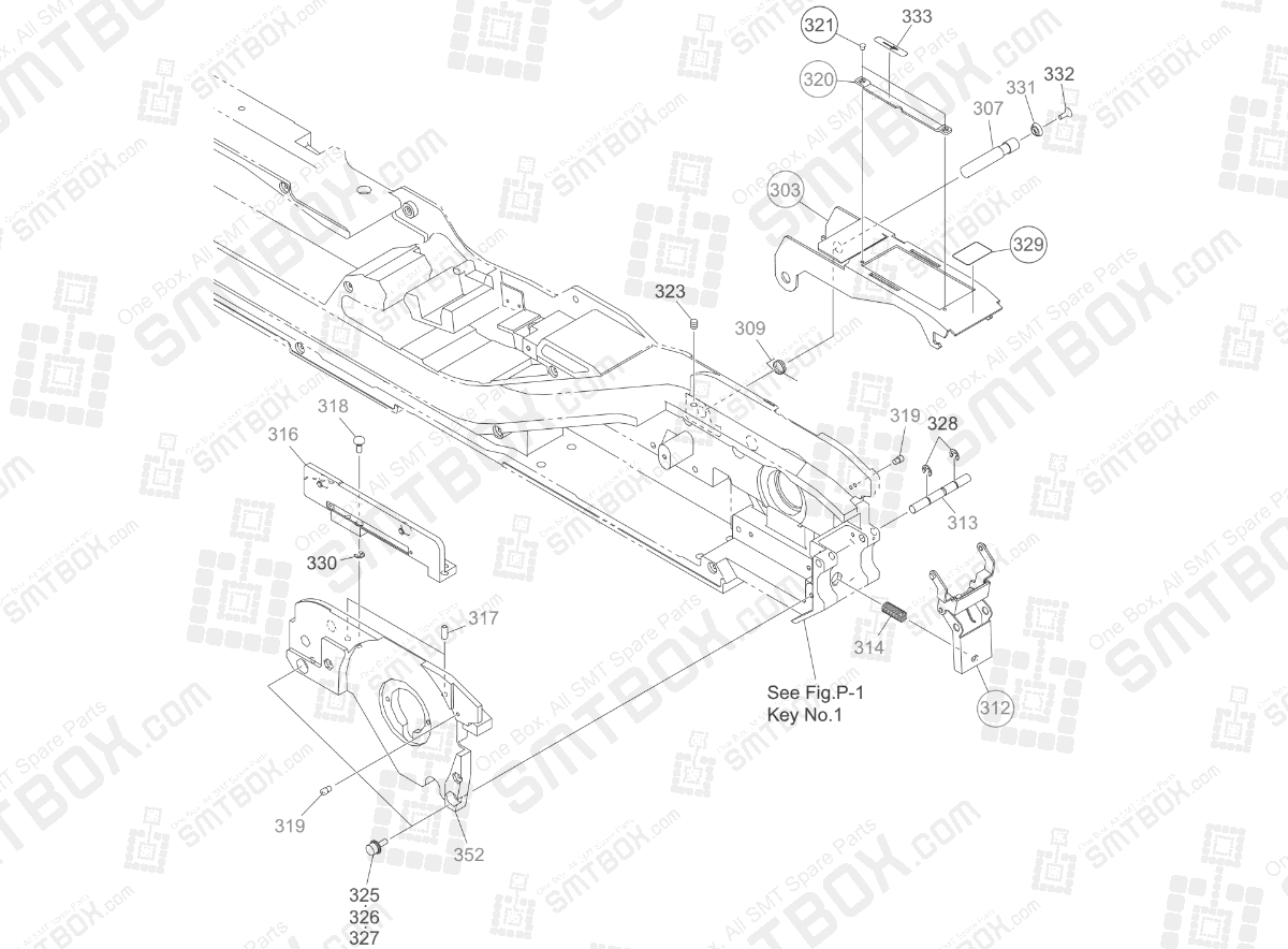 P 4 Suppressor Section Of Hitachi Yamaha Smt Tape Feeder Gt 24321B Gd 24321B