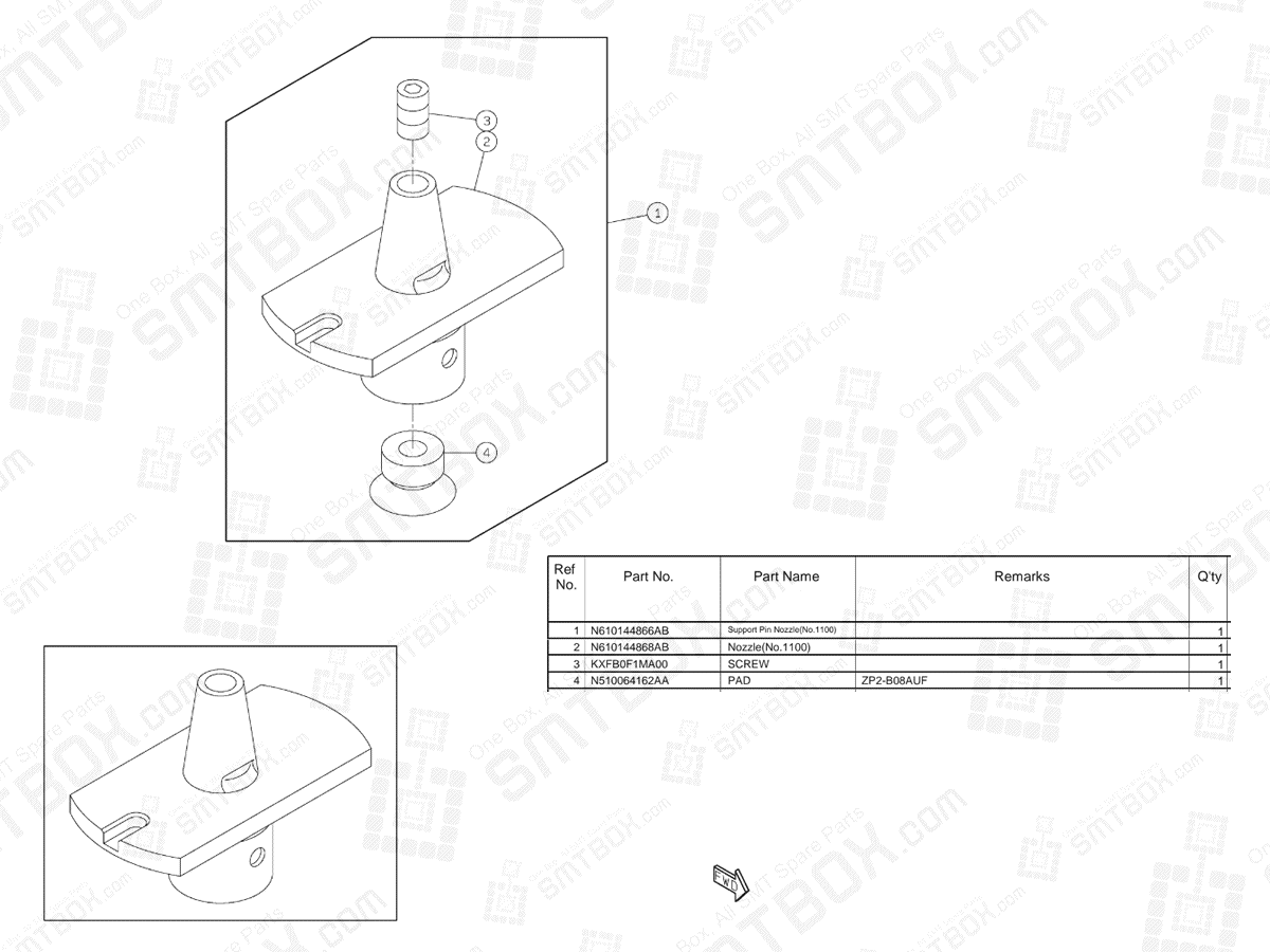 Panasonic Npm D2 Support Pin Automatic Change Unit N610153808AA KN610153808AA 03