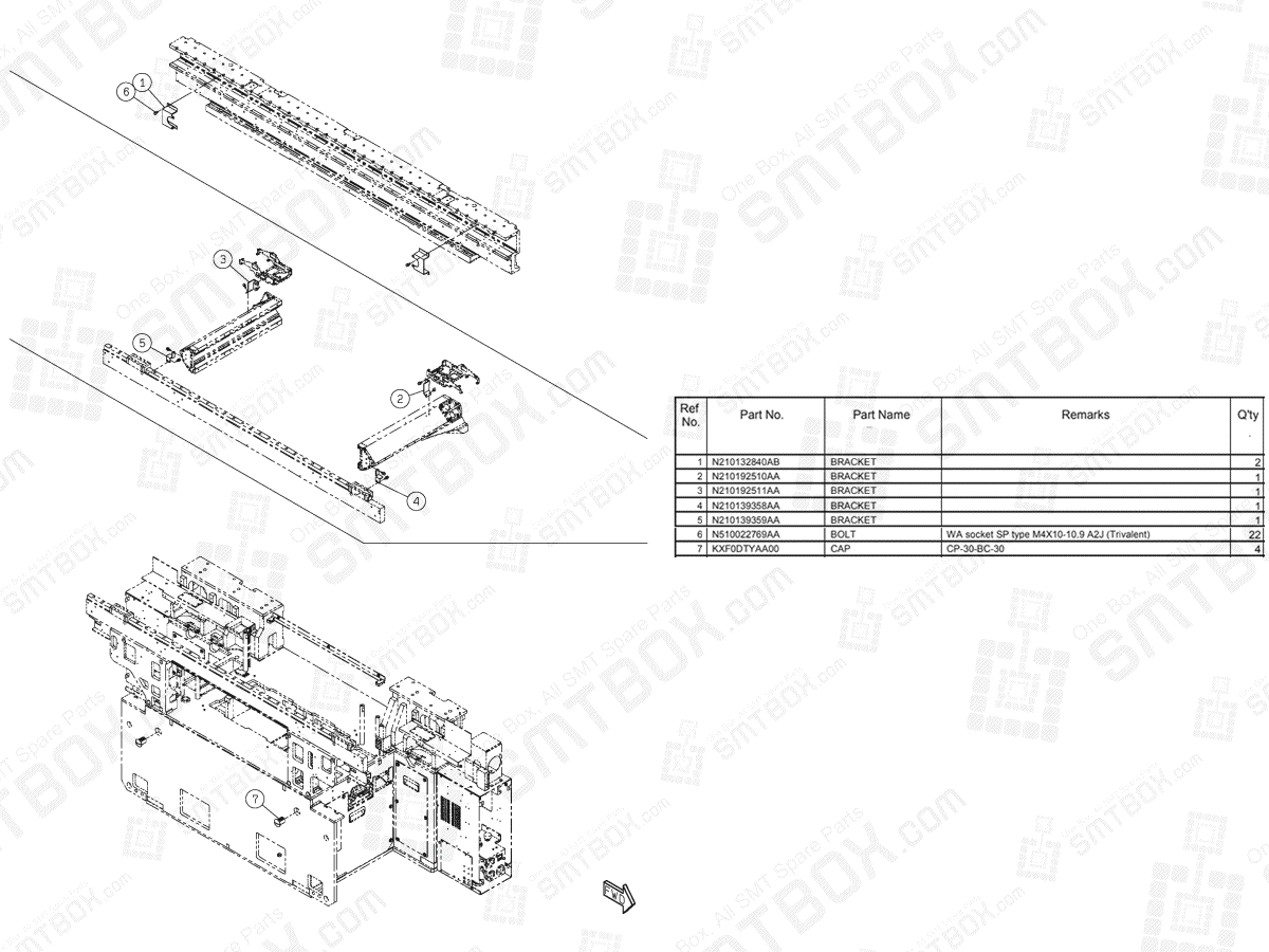 Panasonic NPM-D3 Attachment N610162347AA KN610162347AA-01-1