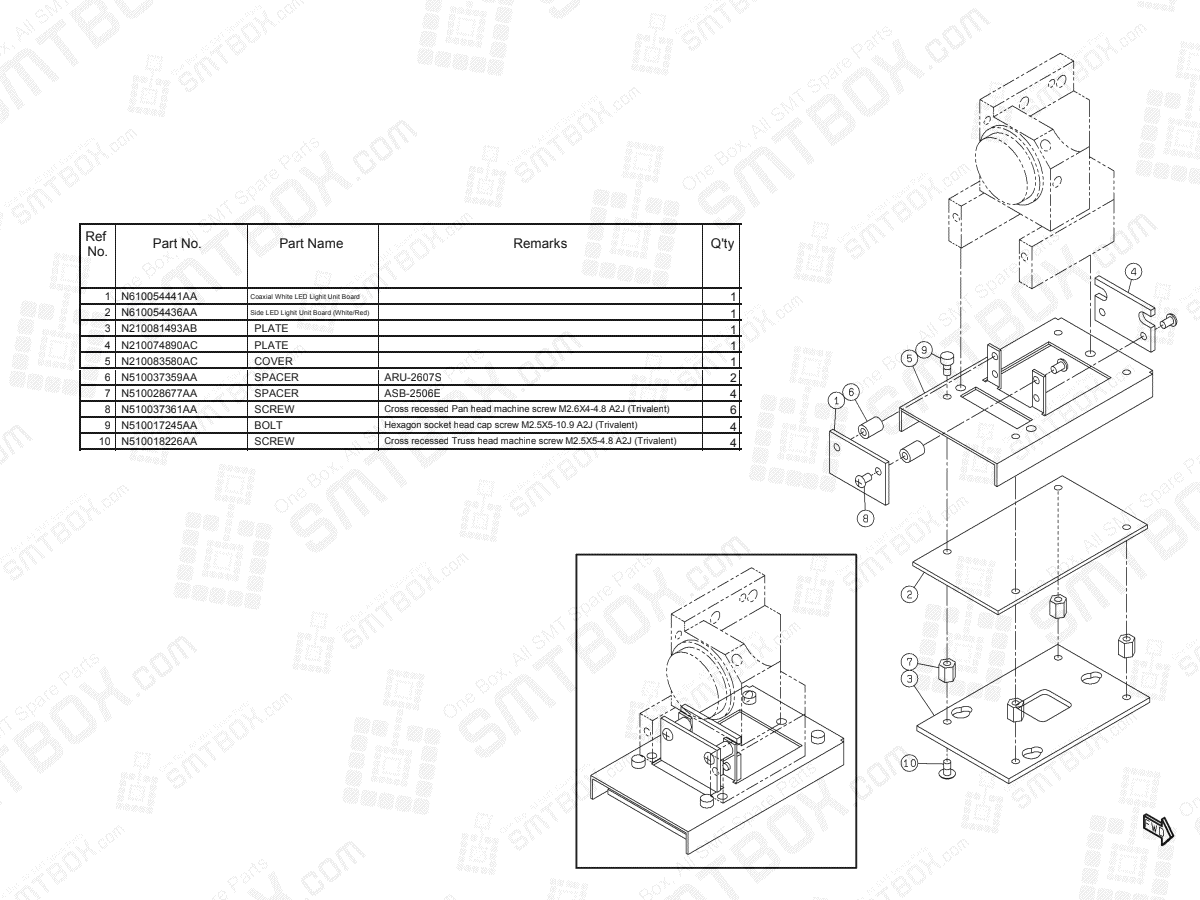 Panasonic NPM-D3 LED Lighting Unit N610052706AB KN610052706AB-02