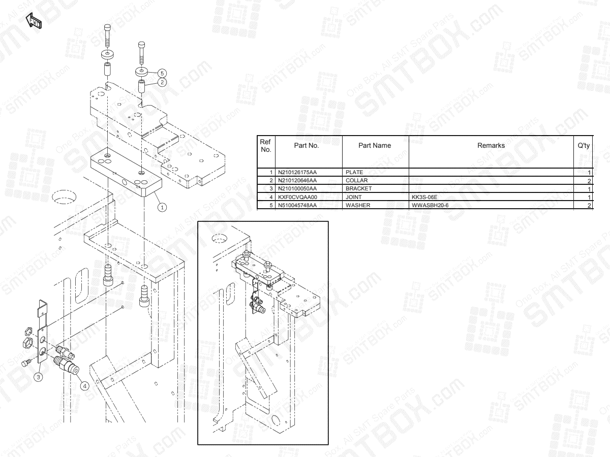 Panasonic NPM-D Feeder Cart Changing Unit Drive Part N610112805AA KN610112805AA-01
