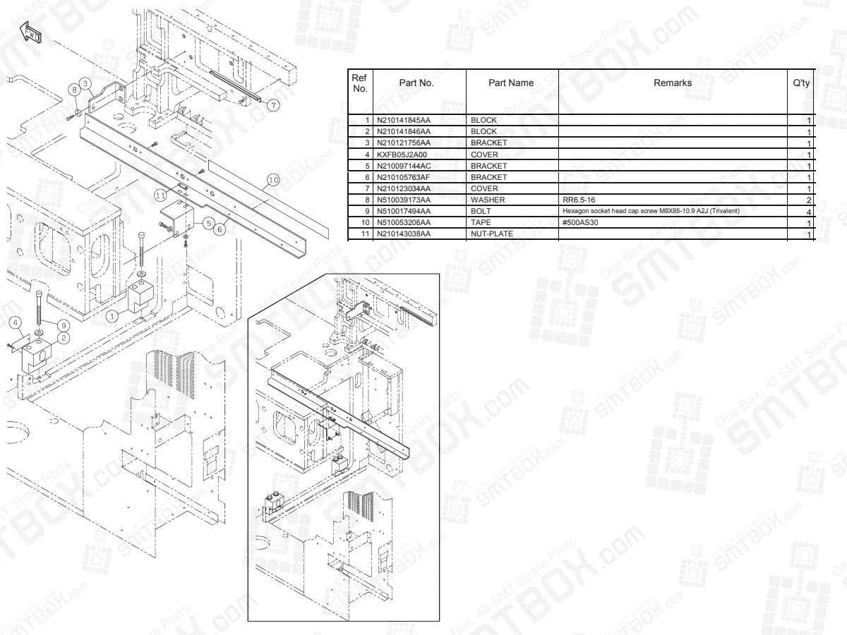 Panasonic NPM-D Tray Feeder Connecting Unit N610117908AA KN610117908AA-03