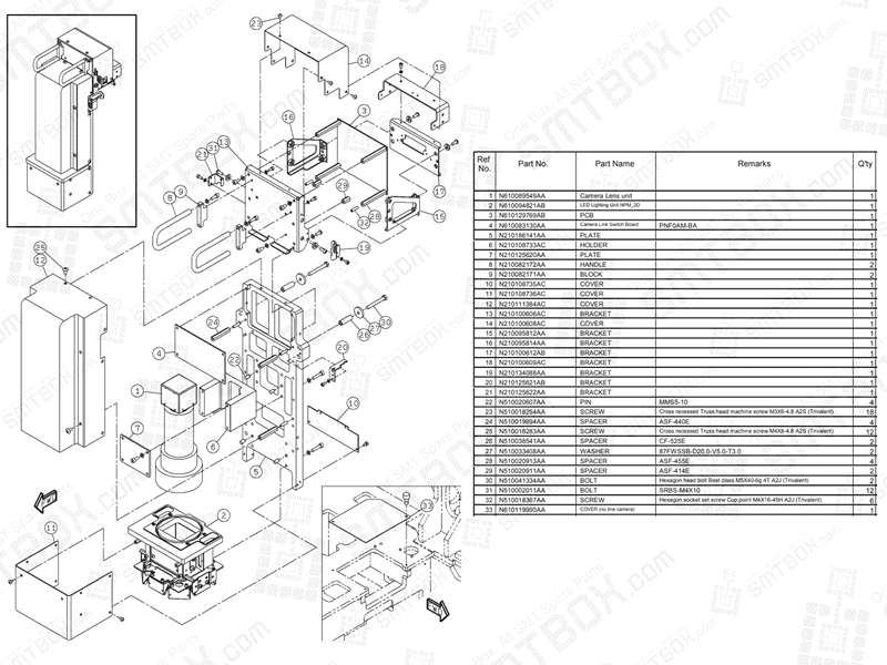 Panasonic Npm 2D Inspection Head B N610157775AA KN610157775AA 01