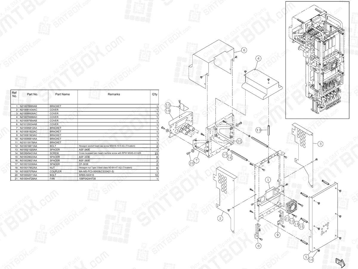 Panasonic NPM 8 Nozzle Head N610157742AA KN610157742AA-07-1