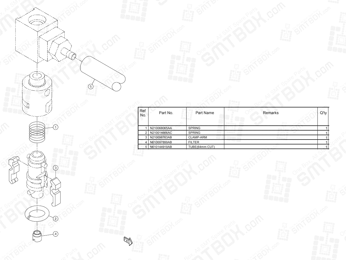 Panasonic NPM Attachment 12 Nozzle Head N610104459AA KN610104459AA-03