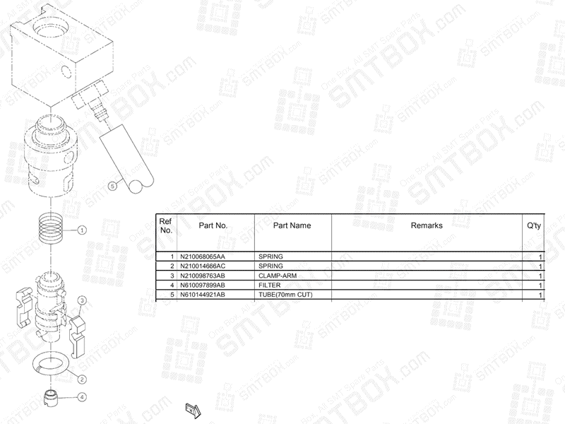 Panasonic Npm Attachment 8 Nozzle Head N610104460AA KN610104460AA