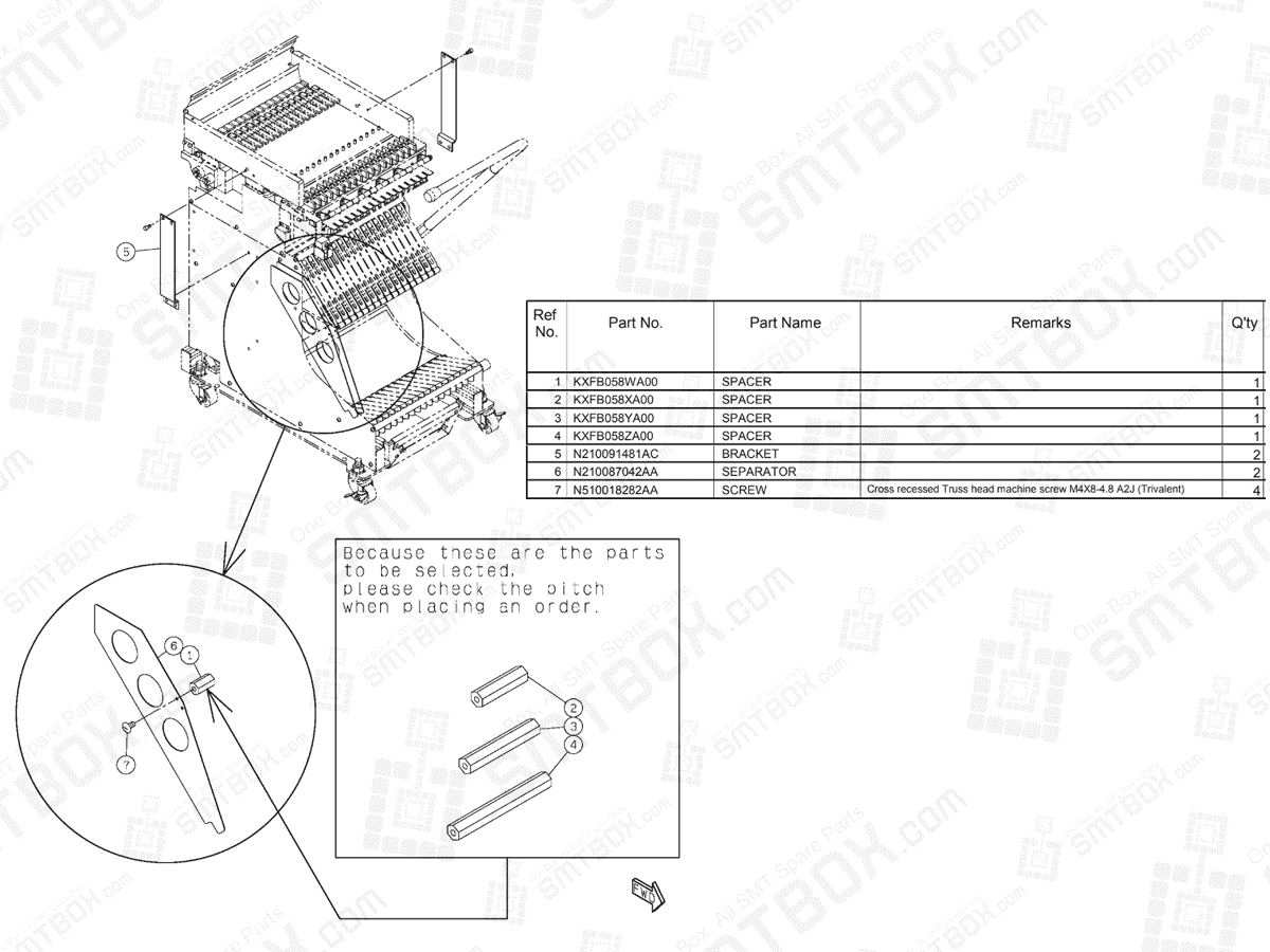 Panasonic NPM Attachment For Feeder Cart N610104458AA KN610104458AA-00