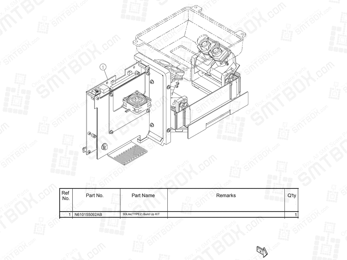 Panasonic Npm D3 3D TYPE2 Build Up Kit N610155092AB KN610155092AB