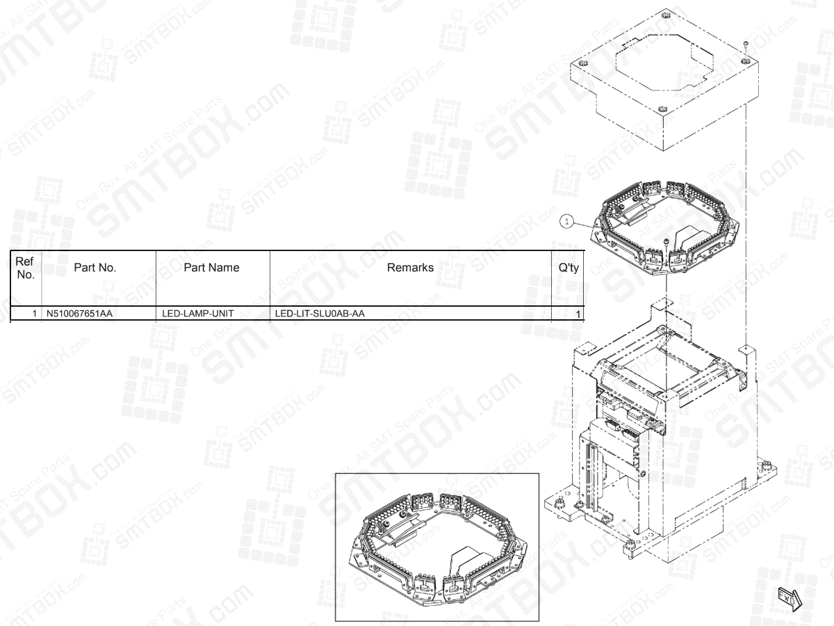 Panasonic Npm D3 Led Lighting Unit Side Lighting Unit Option Specification 1 N610161300AA KN610161300AA