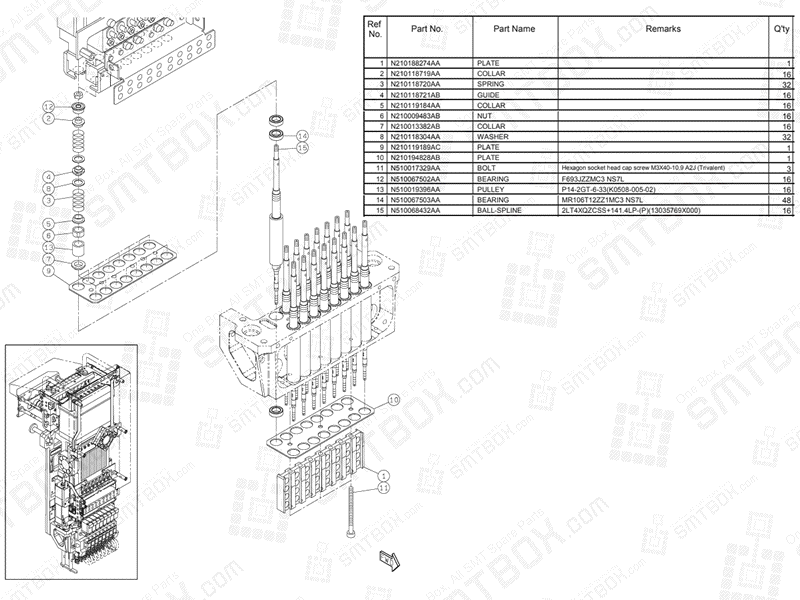Panasonic NPM D3 Light weight 16 Nozzle Head N610159207AA KN610159207AA-10-2
