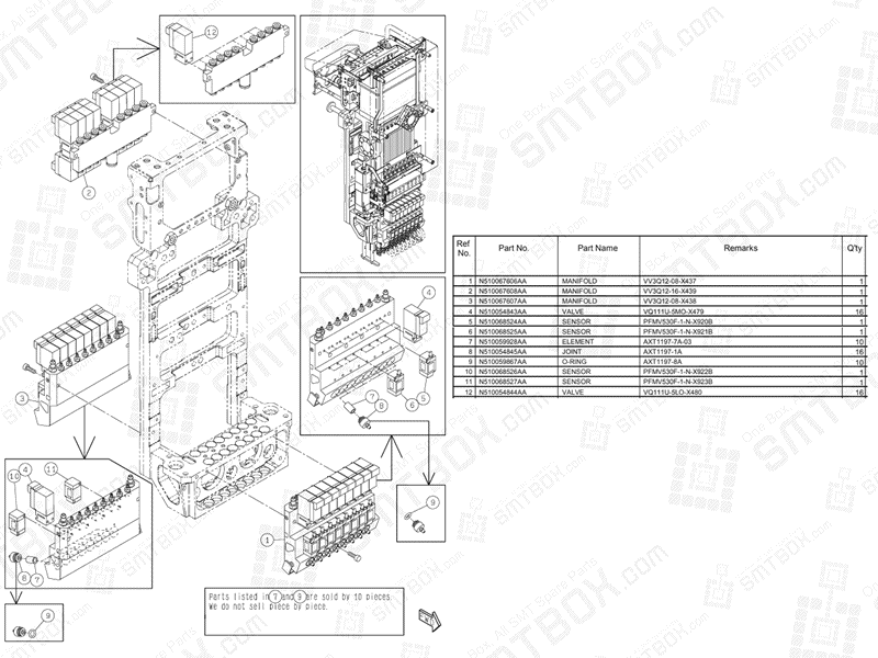 Panasonic NPM D3 Light weight 16 Nozzle Head N610159207AA KN610159207AA-10-5