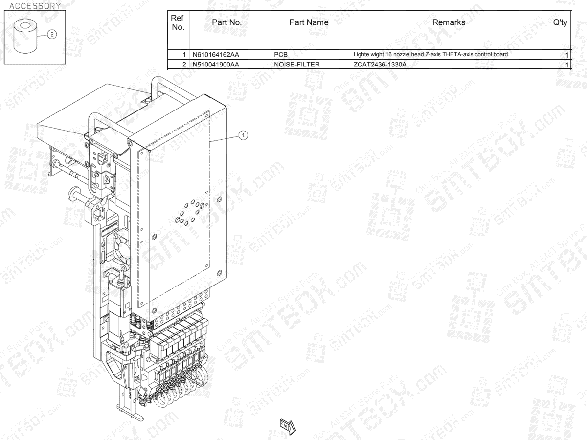 Panasonic NPM Light Weight 16 Nozzle Head (H) N610159868AA KN610159868AA-04