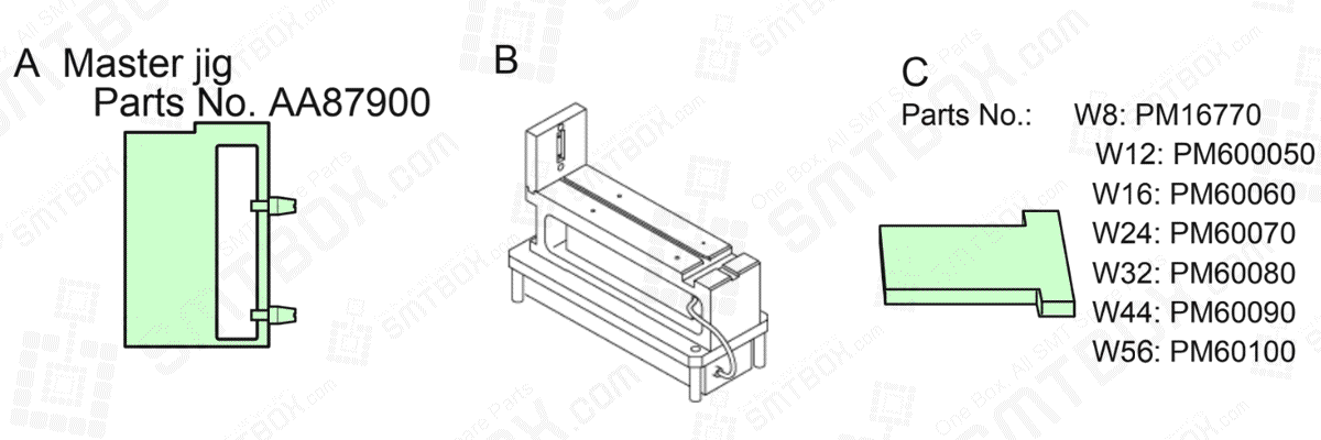 Pickup Height Adjustment (Z-direction) of FUJI Intelligent SMT Feeder side a